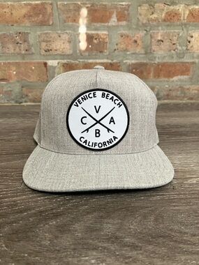 The Classic Venice Beach California Heather Grey Snapback Hat